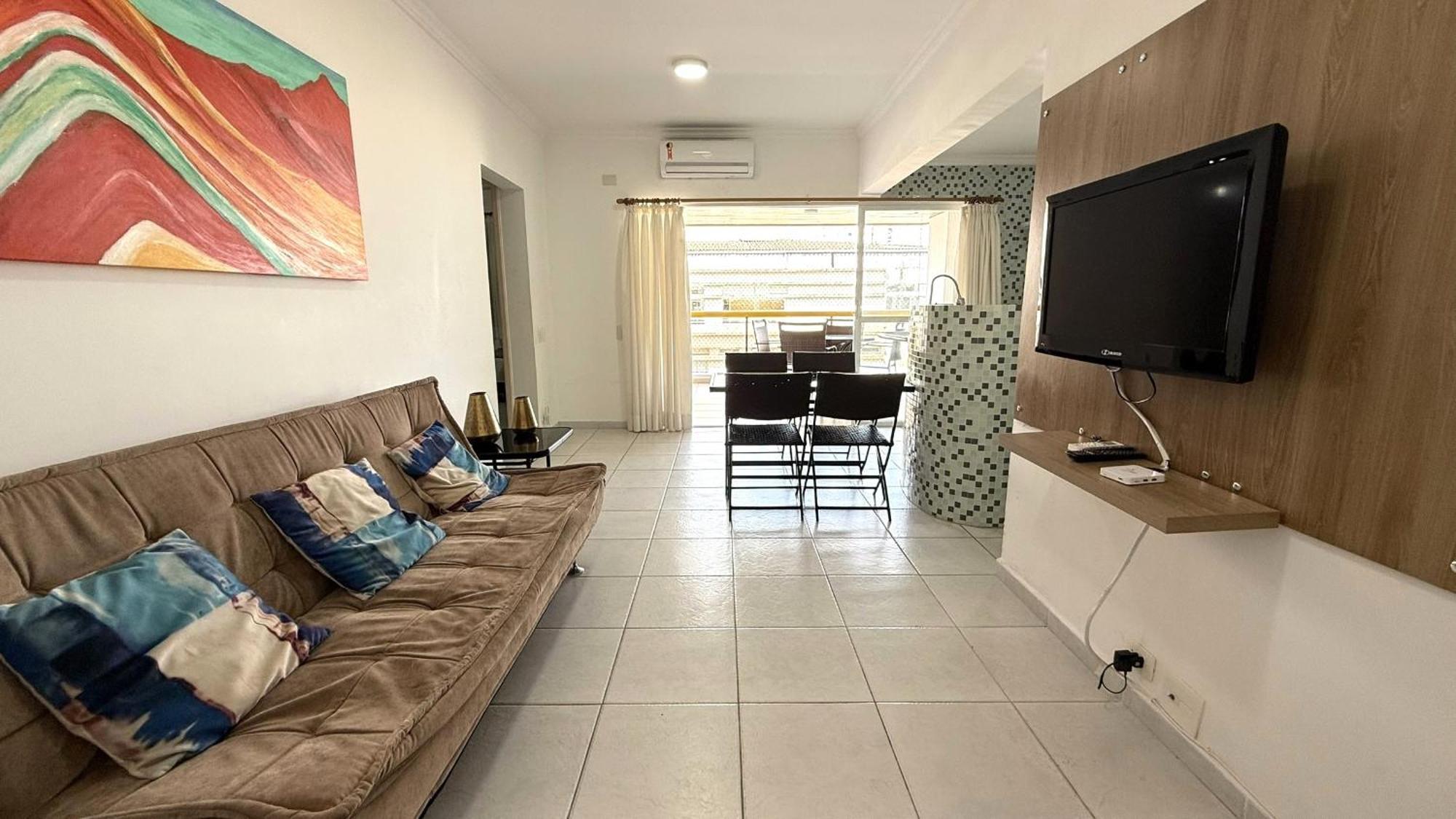 Flat A 1 Quadra Da Praia Das Pitangueiras - Ar Condicionado - 6 Pessoas Guarujá Eksteriør billede